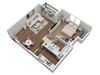 The waterford floorplan is a 1bedroom with